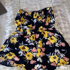 Floral Strapless H&M Romper